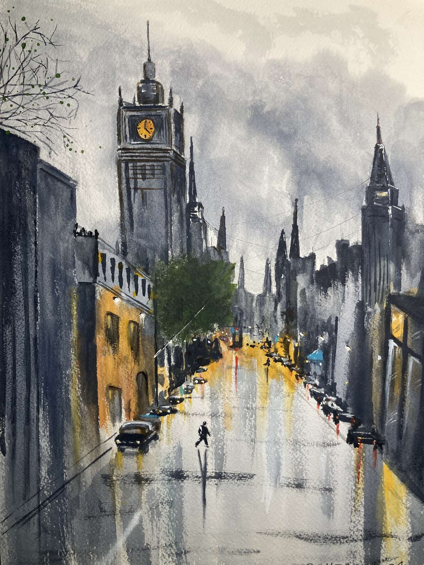 Rainy Cityscape