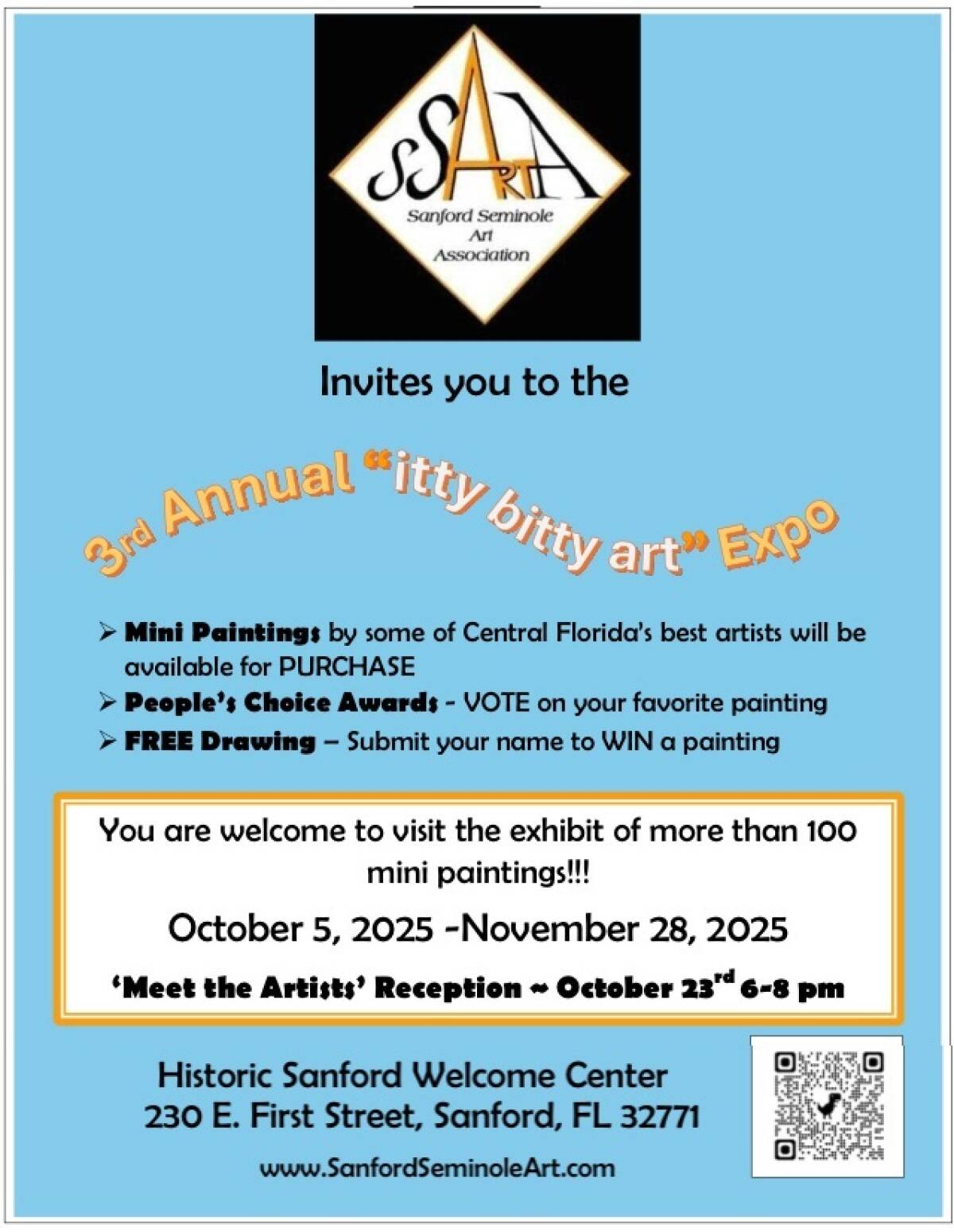 3rd Annual "itty bitty" Art Expo
