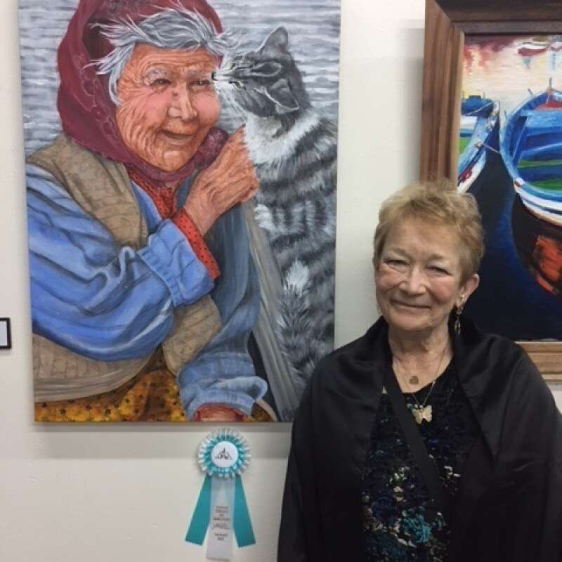 3rd Place The Old Lady and the Cat by Pauline Krestler