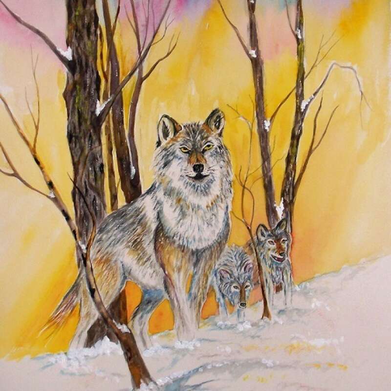 On the Hunt, painting by Mike Bisceglia